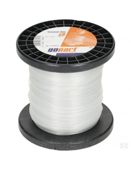 Żyłka tnąca Ø 1.3mm 100m okrągła biała gopart NL13100RGP