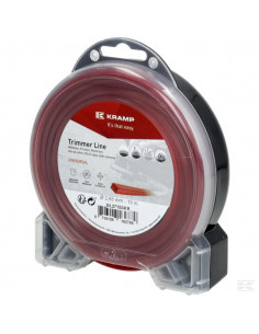 Żyłka tnąca Ø 2.65 mm 15 m kwadratowa czerwona Kramp...