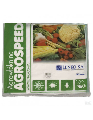 Agrowłóknina Agrospeed, biała, 17 g 1,6 x 5 m 1569005010