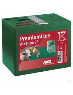 Bateria alkaliczna do elektryzatora 9V, 75Ah mała AKO 350681