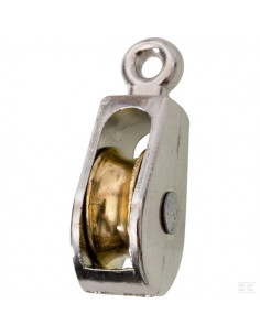 Bloczek do liny pojedynczy na uchu nieobrotowym, 25 mm...