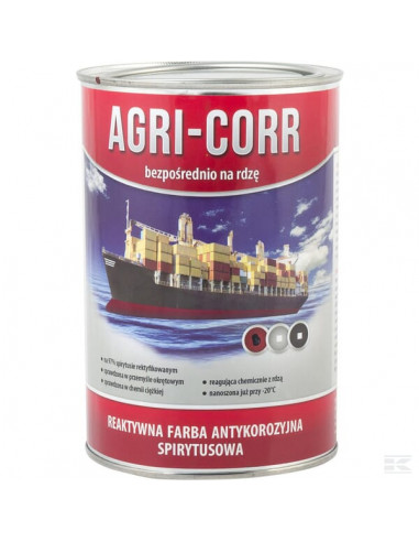 Farba Agri-Corr (Corr-Active), podkładowa czarna 1 l 1000201010