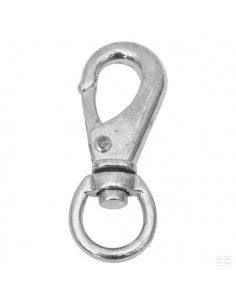 Karabińczyk zatrzaskowy z okrętką, Ø 19 1554082504