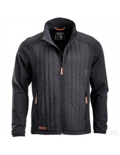 Kurtka polarowa hybrydowa, męska, grafitowa, roz. XL...