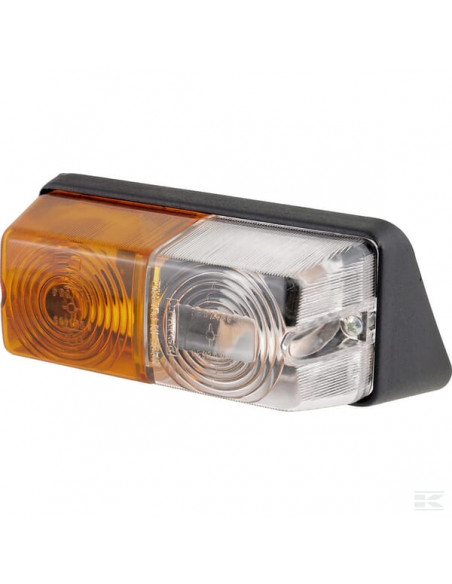 Lampa kierunkowskazu i postoju lewa, przednia, prostokątna, biała/bursztynowa, przykręcana, Promot 1400691200