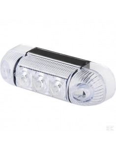 Lampa obrysowa LED, prostokątna, 12/24V przezroczysta,...