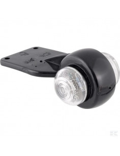 Lampa obrysowa LED, okrągła, 12/24V przezroczysta,...