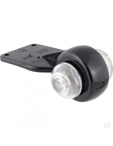 Lampa obrysowa LED, okrągła, 12/24V przezroczysta, przykręcana Waś 1400300050