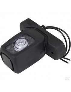 Lampa obrysowa LED, 12/24V przezroczysta, przykręcana Waś...