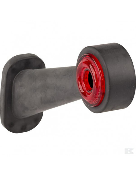 Lampa obrysowa LED, prawa, 12/24V czerwona/przezroczysta, przykręcana Waś 1400300062