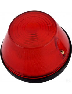 Lampa obrysowa okrągła, 12/24V czerwona, przykręcana Waś...