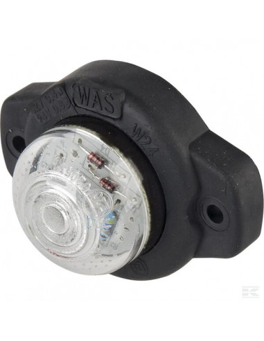 Lampa obrysowa LED, cytryna, 12/24V przezroczysta, przykręcana Waś 1400690310