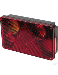 Lampa tylna zespolona, lewa, prostokątna, 12/24V...