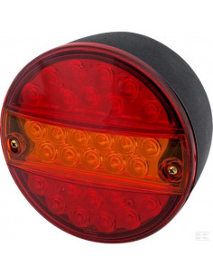 Lampa tylna zespolona LED, okrągła, Ø 142 mm 12/24V...