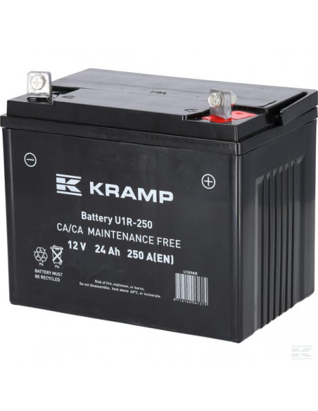 Akumulator 12V 24Ah 250A zamknięty Kramp U1R9KR