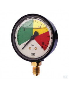 Manometr glicerynowy, 16 bar przyłącze dolne M12x1.5...