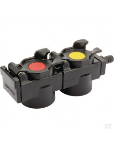 Pokrywa z ociekaczem oleju, podwójna, rozstaw 55 mm...