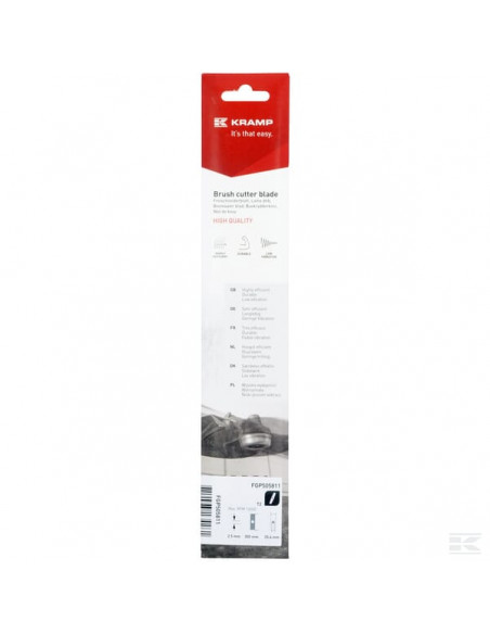 Nóż do kosy 2 zęby, L:300 Ø 25.4 2.5 mm FGP505811