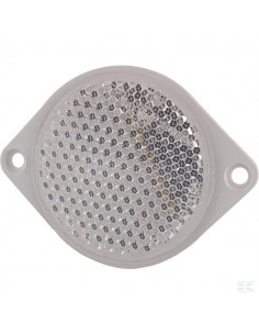 Odblask okrągły przykręcany, biały 1415000020