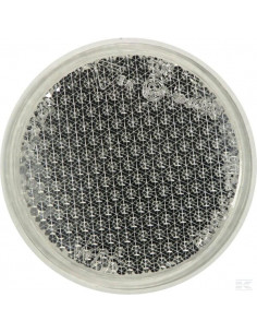 Odblask okrągły ze śrubą, biały 1415000010