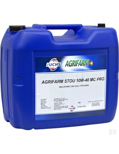 Olej Agrifarm Stou 10W40 MC PRO, 20 l 1074530520