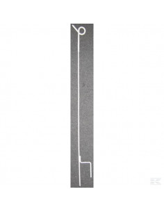 Palik stalowy z izolatorem "świński ogon" 105 cm 44456