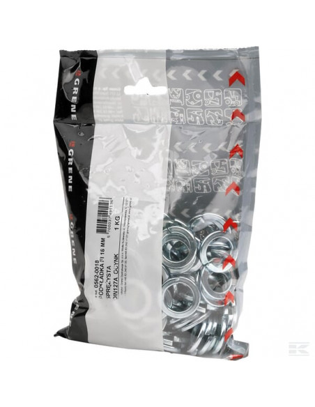 Podkładka sprężysta blokująca M18x26.3x3.5 mm, stal ocynk DIN127a Kramp 05620018