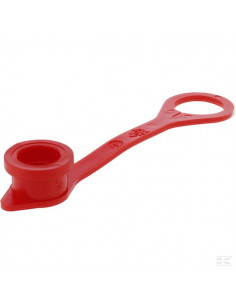 Pokrywa wtyczki SKV-M, FH ISO 10 - 3/8" czerwona SKV9M100