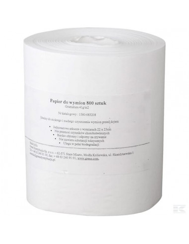 Ręczniki papierowe do mycia wymion, 800 szt. 1580083208