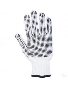 Rękawice robocze, roz. 10/XL, 2 pary, białe, Protect...