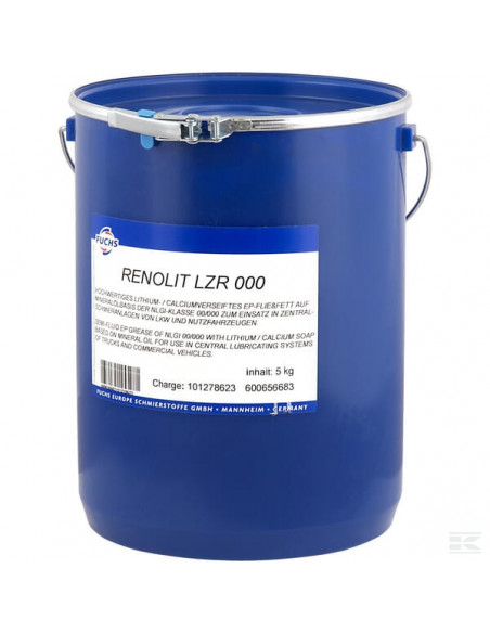 Smar półpłynny Renolit LZR 000 Green, 5 kg 1073308105