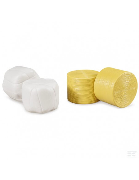 Sprasowane bele siana (czarna i żółta) U02345