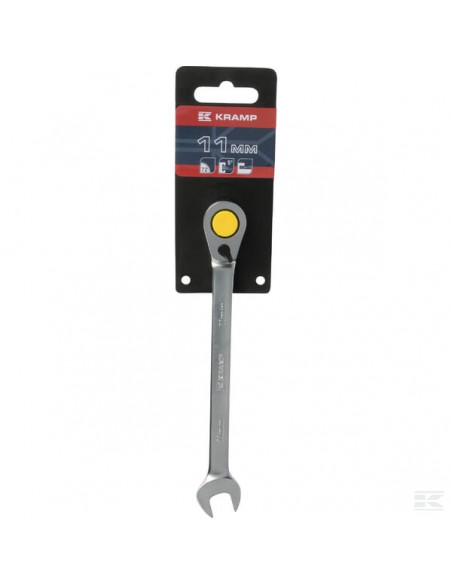 Klucz płasko-oczkowy z grzechotką, 11 mm, Kramp 1802030011KR