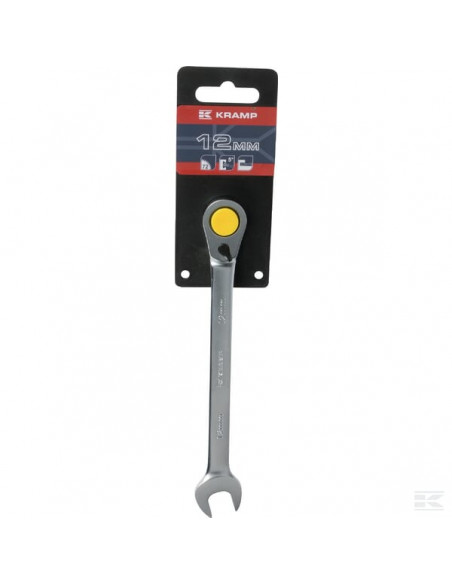 Klucz płasko-oczkowy z grzechotką, 12 mm, Kramp 1802030012KR
