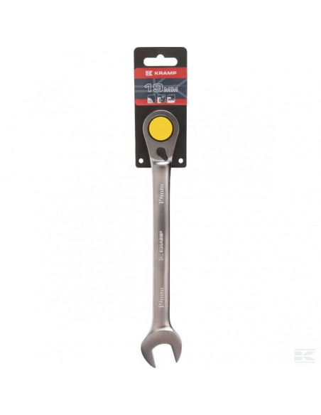 Klucz płasko-oczkowy z grzechotką, 19 mm, Kramp 1802030019KR