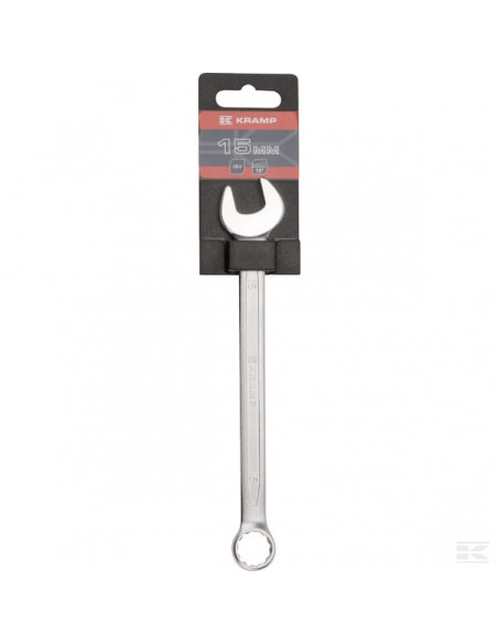 Klucz płasko-oczkowy, 15 mm, Kramp 1802025015KR