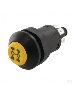 Przełącznik przyciskowy, napędu na cztery koła, okrągły...