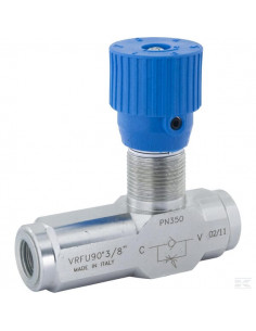 Zawór dławiąco-zwrotny VRFU90°, G3/8" C056V0582