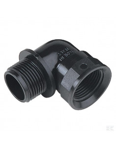 Kolanko 90° gwint wew./ gwint zew. z pierścieniami...