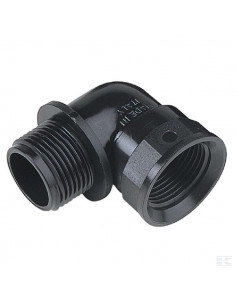 Kolanko 90° gwint wew./ gwint zew. z pierścieniami...